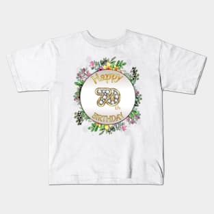 Happy 70th Birthday Kids T-Shirt